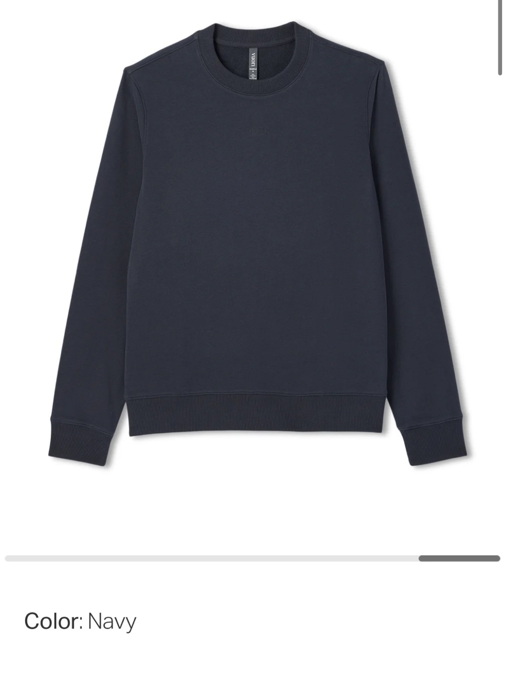 Vuori Cypress Logo Crew Navy Size XXL